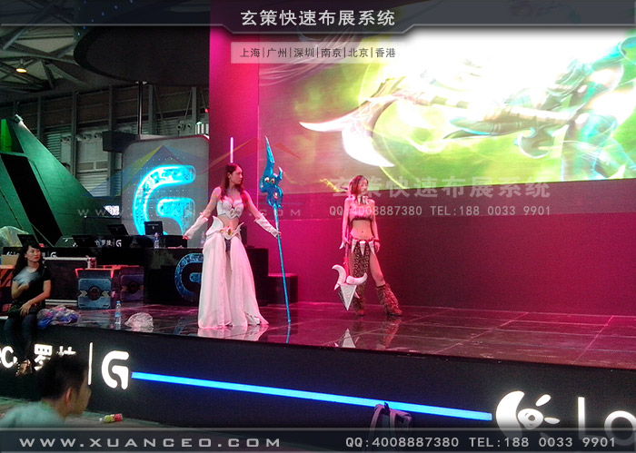 游戏展罗技展台彩排