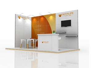 18平米绿色特装展台